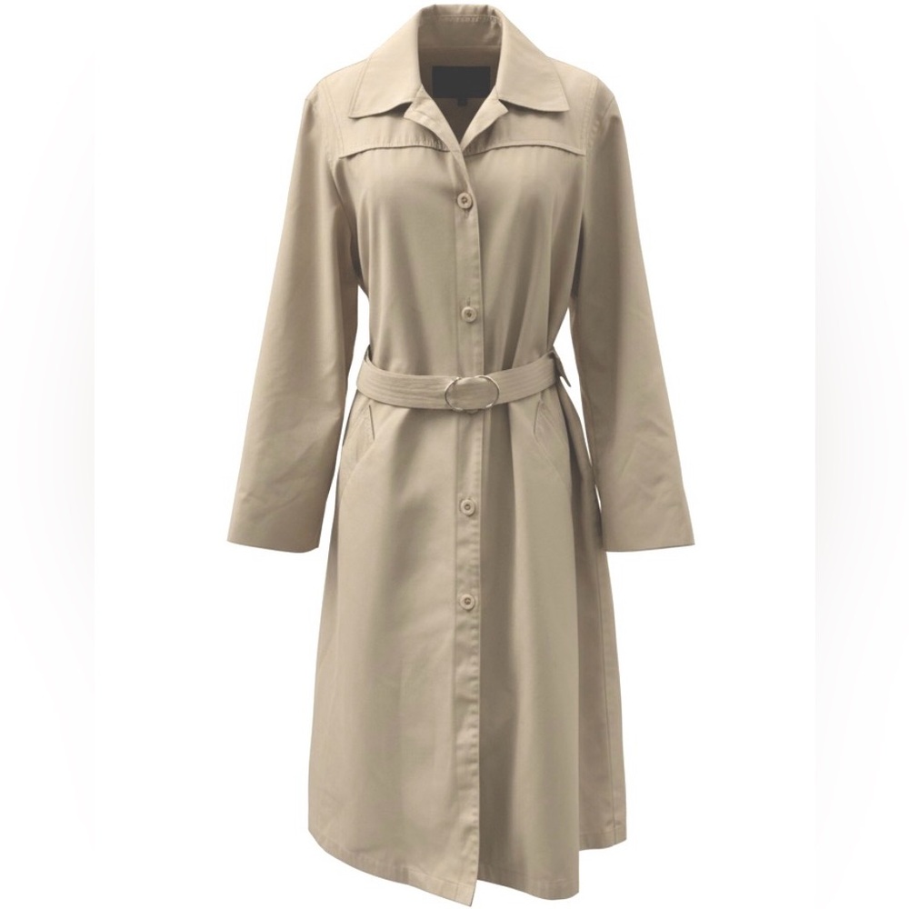 London Fog women's beige unlined trench coat - Picture 6 of 8